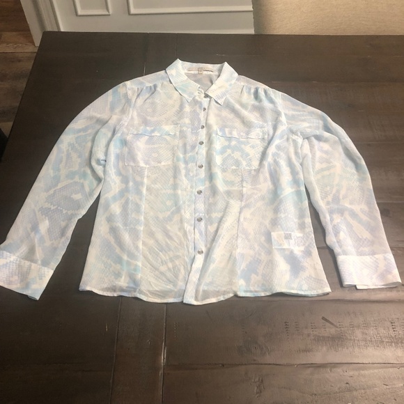 Guess woman sheers long sleeve blouse - Picture 3 of 10